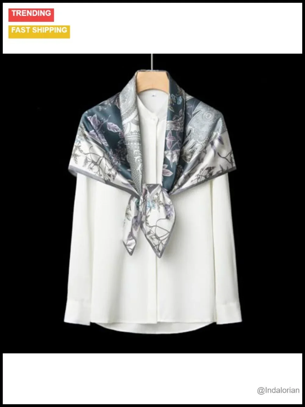 100% Mulberry Silk Scarf 35